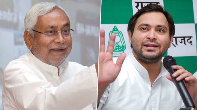 CM Nitish Kumar and opposition leader Tejashawi Yadav. (file photo)