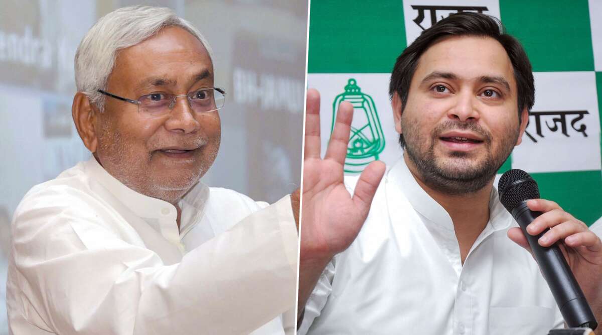 CM Nitish Kumar and opposition leader Tejashawi Yadav. (file photo)