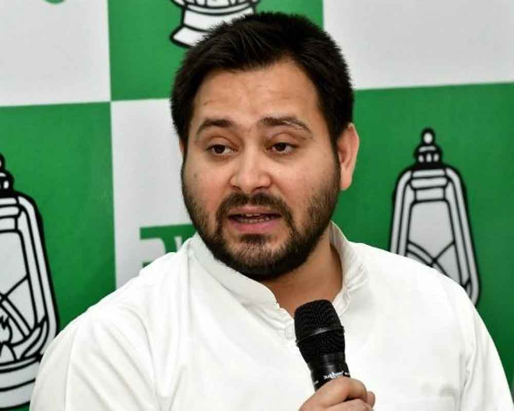 RJD leader Tejashwi Yadav attacked Bihar chief minister Nitish Kumar over another bridge collapsed before inauguration (file photo)