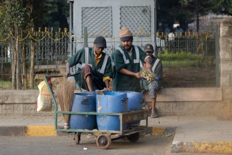 Sanitation workers on job. Photo courtesy Flickr