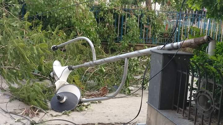 The destruction caused by the Cyclone.
