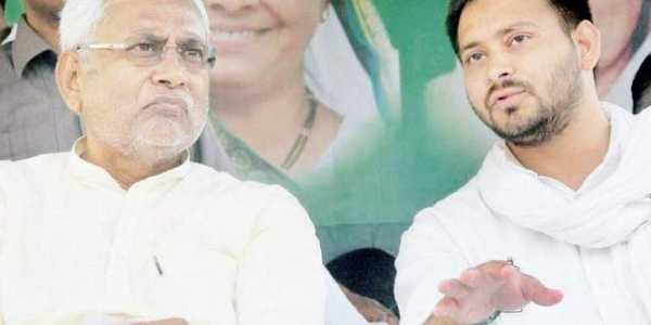 Nitish Kumar and Tejashawi Yadav (File photo, courtesy: The New Indian Express)