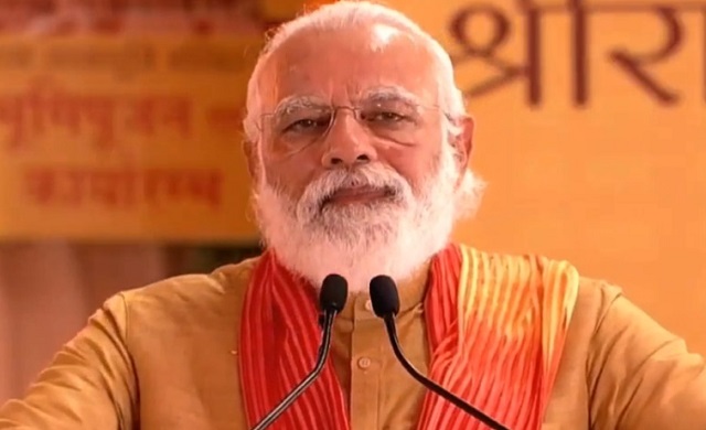 Prime Minister Narendra Modi in his address during the foundation laying ceremony of Ram Temple said that once the Mandir is built the whole city of Ayodhya would be totally transformed. ( Image Courtesy: NaiDunia)