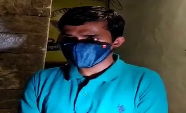 Patna SP Vinay Tiwari who was quarantined by BMC on his arrival in Mumbai.