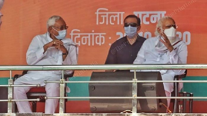 PM Modi hit out at Tejashwi Yadav, the CM candidate of Grand alliance in Patna rally. (Photo courtesy: The Print)