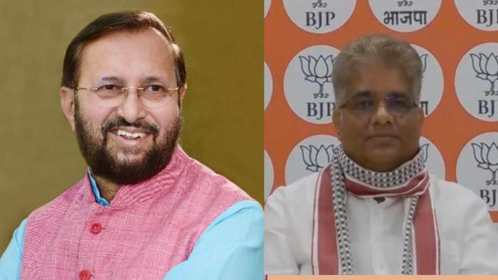 BJP fielded senior leaders including Prakash Javadekar and Bhupendra Yadav to neutralise the impact of Chirag Paswan. (Courtesy: Twitter profile pics)