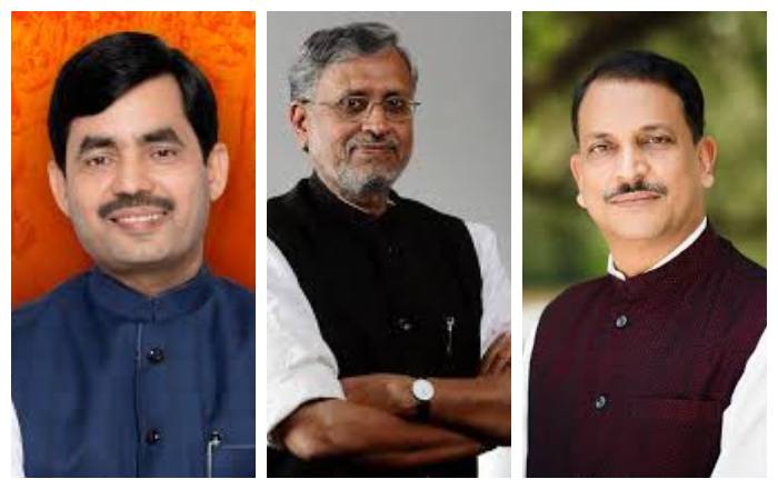 Three senior leaders of Bihar BJP Shahnawaz Hussain, Sushil Modi and Rajiv Pratap Rudy tested Corona virus positive. (Photo Courtesy: respective FB pages of the leaders)
