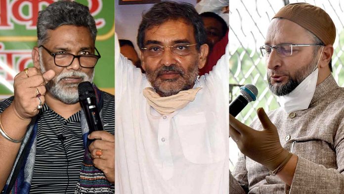 The multiple fronts cropped up just ahead of Bihar poll will have little bearing on the result. (File photos, Image courtesy: The Print)