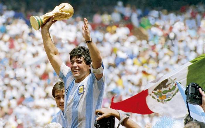 Diego Maradona after Argentina won the 1986 Football World Cup (File Photo, Image credit: The Nation)