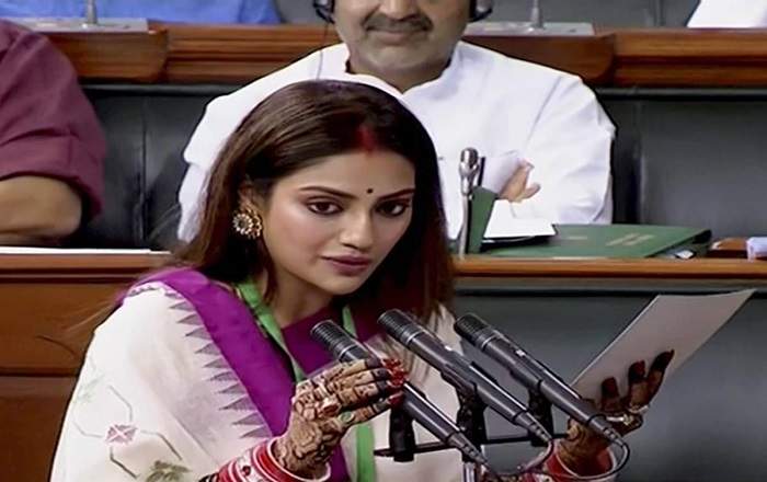 Bengali film actress-turned-Trinamool Congress MP, Nusrat Jahan (File Photo, Image credit: The Financial Express)