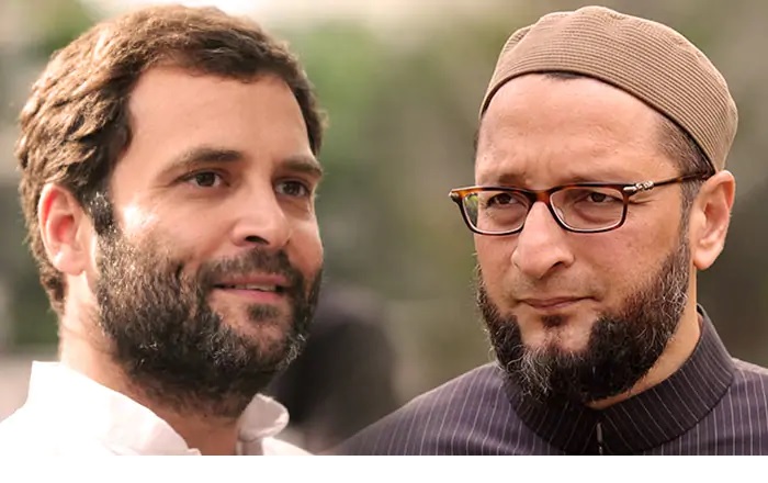 Once an ally, AIMIM continued its attack on Congress even though the grand old party is out of power for years. (Image credit: India.com)
