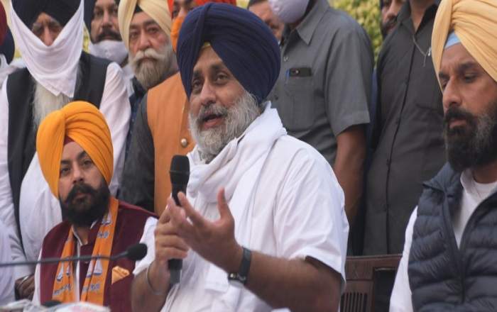 Shiromani Akali Dal chief Sukhbir Singh Badal (File Photo, Image credit: Deccan Herald)