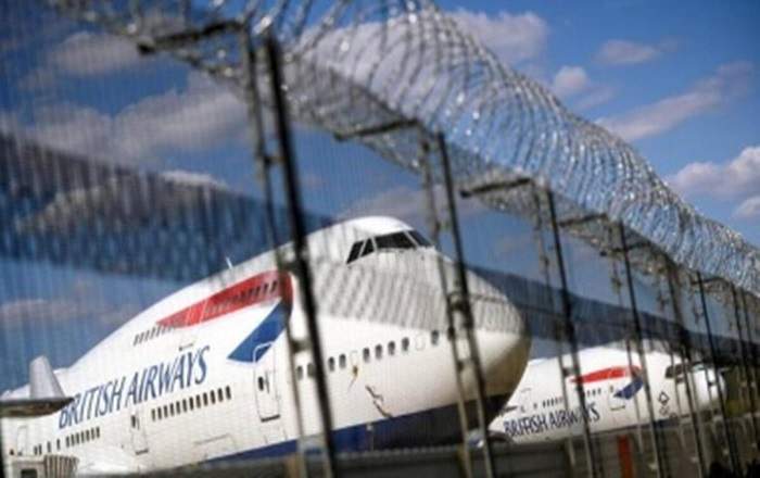 A file photo of two British Airways flights stranded at an airport (Image credit: The Financial Express)