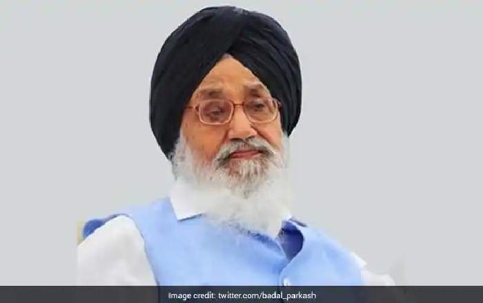 Former Punjab chief minister Prakash Singh Badal (File Photo, Image credit: NDTV.com)