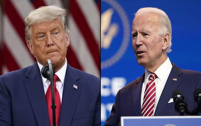 US President Donald Trump and President-elect Joe Biden (File Photo, Image credit: ABC11.com)