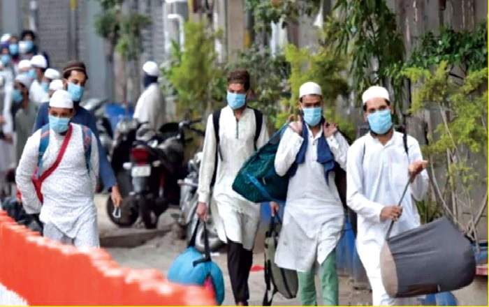 A file photo of some Tablighi Jamat members (Image credit: ZeeNews)