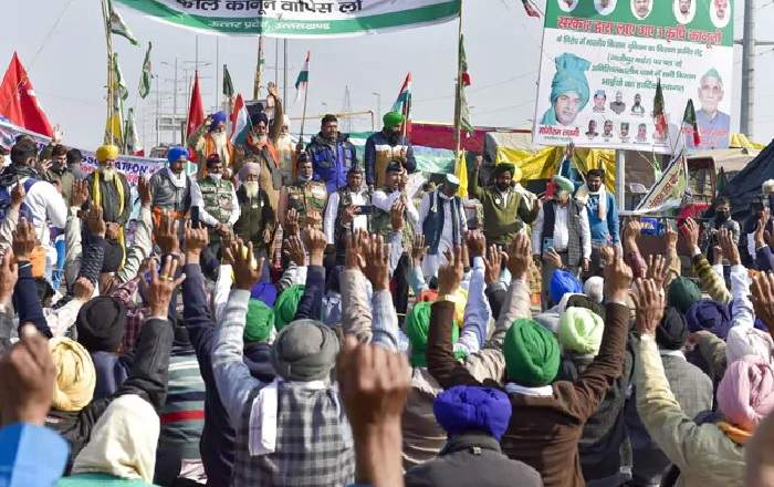 Farmers protesting against the three farm laws. (File Photo, Image credit: NDTV.com)