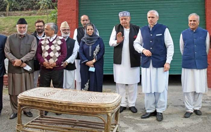 File photo of different leaders of the Gupkar Alliance (Image credit: Outlook India)
