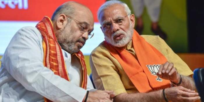 Home Minister Amit Shah and Prime Minister Narendra Modi (File Photo, Image credit: New Indian Express)