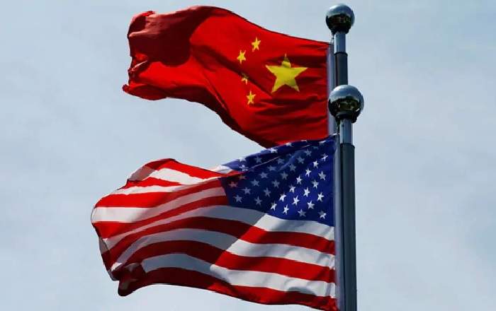 A file photo of the flags of the United States and China (Image credit: NDTV.com)