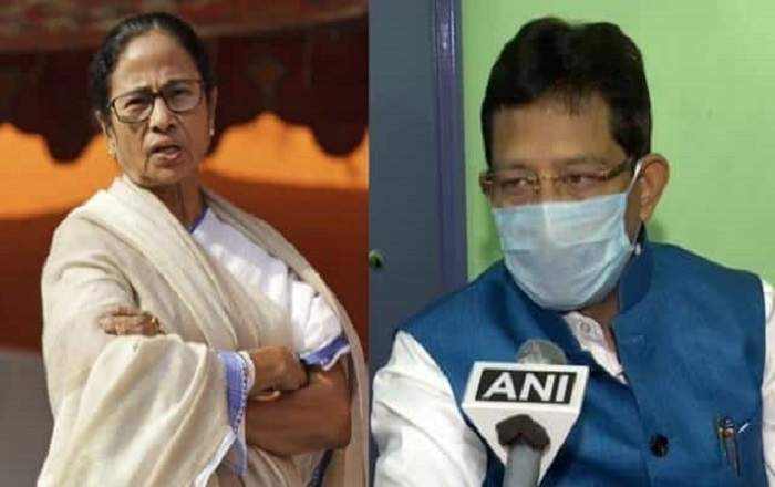 West Bengal chief minister Mamata Banerjee and Forest minister Rajib Banerjee (Image credit: India News Live)
