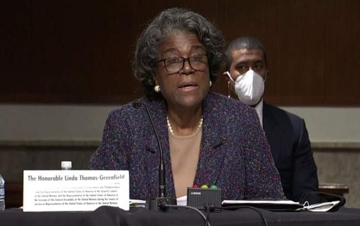 President Biden’s pick for US ambassador to the United Nations Linda Thomas-Greenfield (File Photo, Image credit: CBS News)