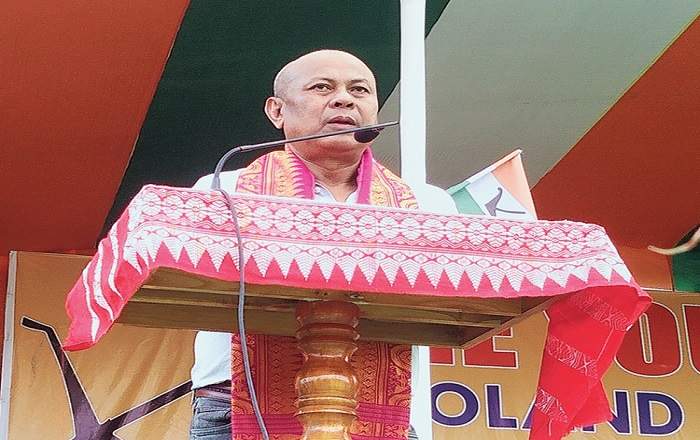 BPF leader Hagrama Mohilary (Image credit: Telegraph India)