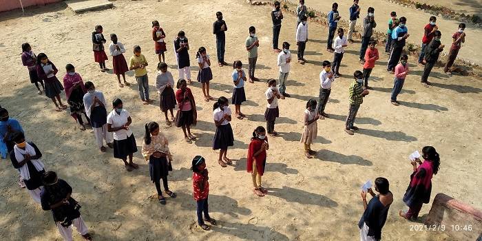 UNICEF has urged parents, students and school administration to take utmost care and adhere to the safety protocols of COVID 19 as schools reopened in Bihar. (Image credit: Mohd Imran Khan)