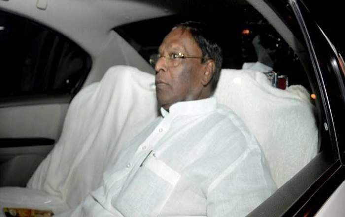 Puducherry chief minister V Narayanasamy (Image credit: The Indian Express)