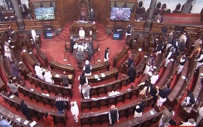 A file photo of the Rajya Sabha from above (Image credit: IndiaTV)