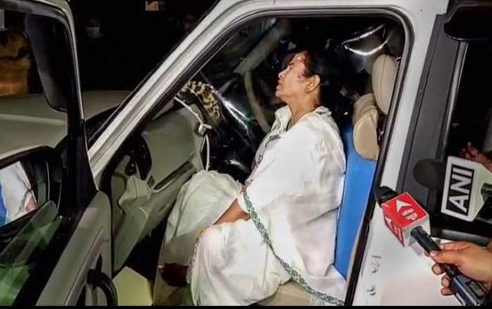 West Bengal chief minister Mamata Banerjee after the attack (Image credit: The Week)