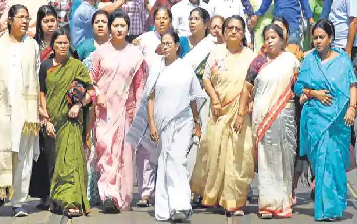 West Bengal CM Mamata Banerjee during a rally to mark Women's Day in Kolkata (File Photo, Image credit: Mint)