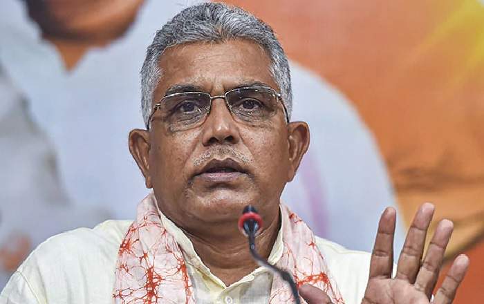 President of the West Bengal unit of the Bharatiya Janata Party, Dilip Ghosh (Image credit: NDTV.com)