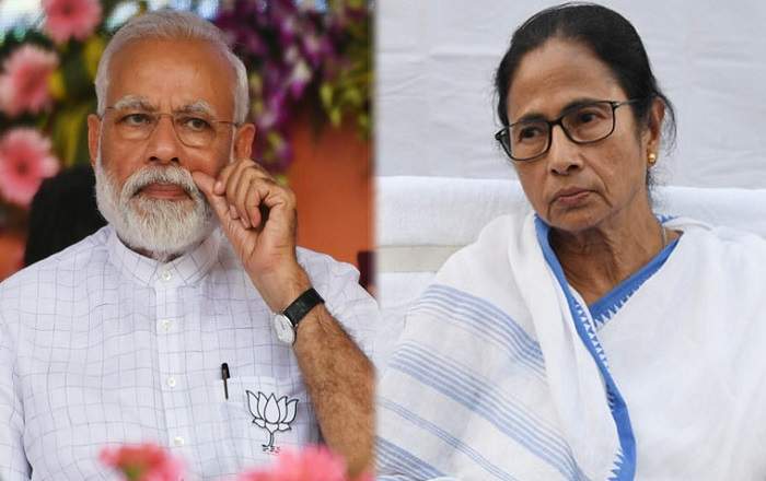 Prime Minister Narendra Modi and West Bengal chief minister Mamata Banerjee (Image credit: The Week)