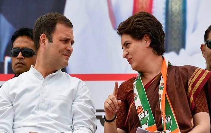 Rahul Gandhi and his sister Priyanka Gandhi (R) (Image credit: The Indian Express)