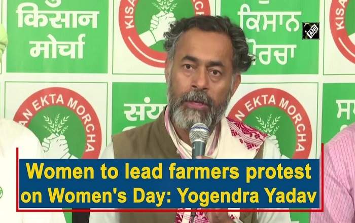 Swaraj India leader Yogendra Yadav addressing a Press conference earlier today (Youtube screenshot)