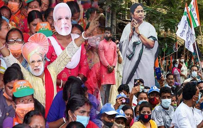 The Election Commission has banned all victory processions on result day amid a COVID-19 second wave (Image credit: India TV)