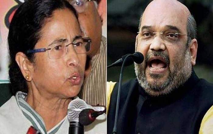 West Bengal chief minister Mamata Banerjee and Home Minister Amit Shah (R) (Image credit: India Today)