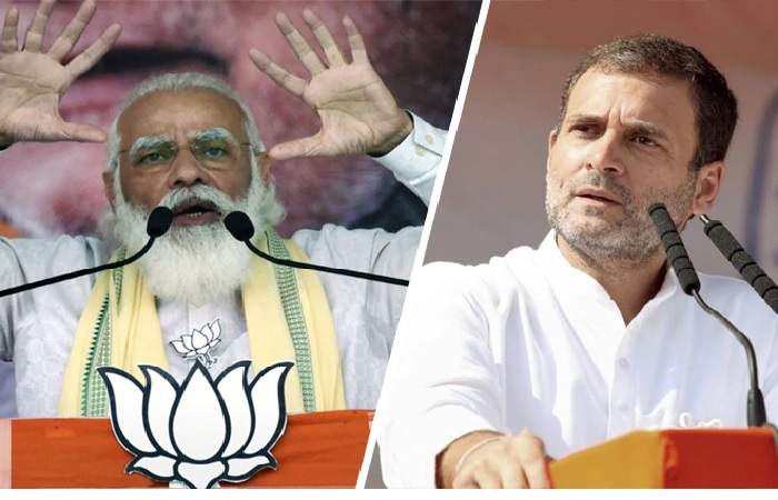 Prime Minister Narendra Modi and Congress leader Rahul Gandhi (R) (Image credit: Business Today)