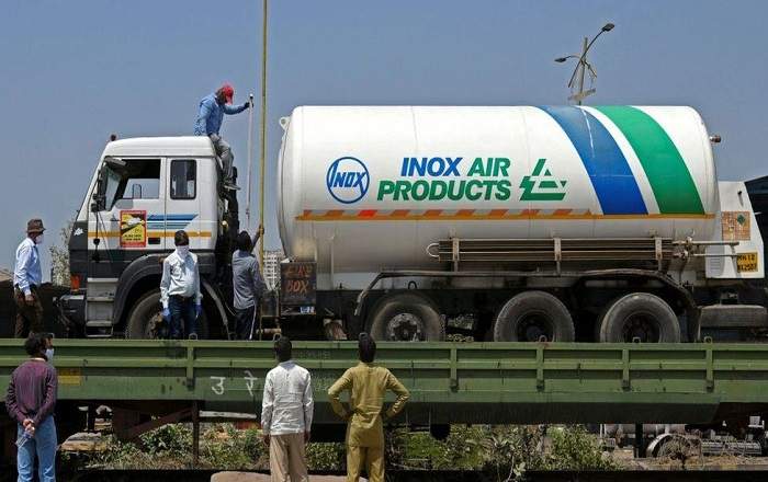 File photo of the Oxygen Express started by the Railways to transport gas to states that need it (Image credit: BBC)