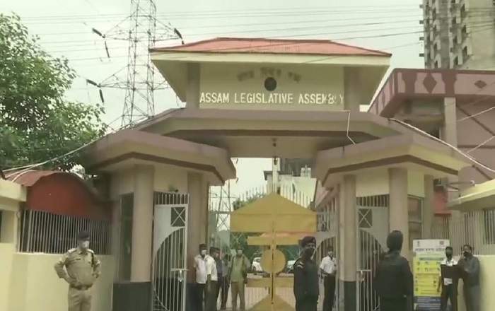 File photo of the outside of the Assam Legislative Assembly (Image credit: Northeast Now)