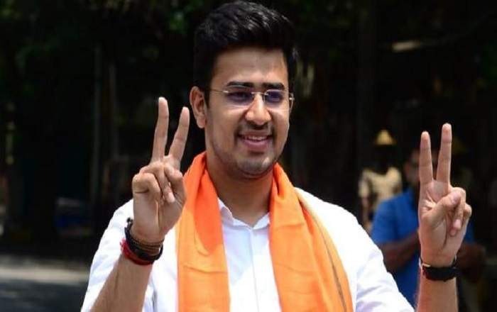 BJP MP from South Bangalore Tejasvi Surya (Image credit: Scroll.in)