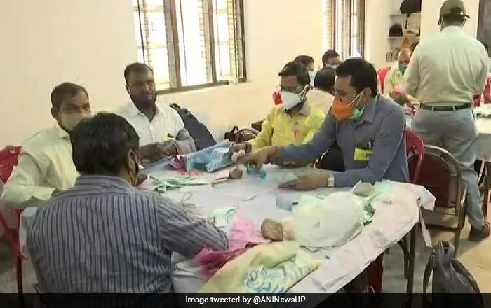 Counting of votes for UP panchayat polls going on in Lucknow (Image credit: NDTV)