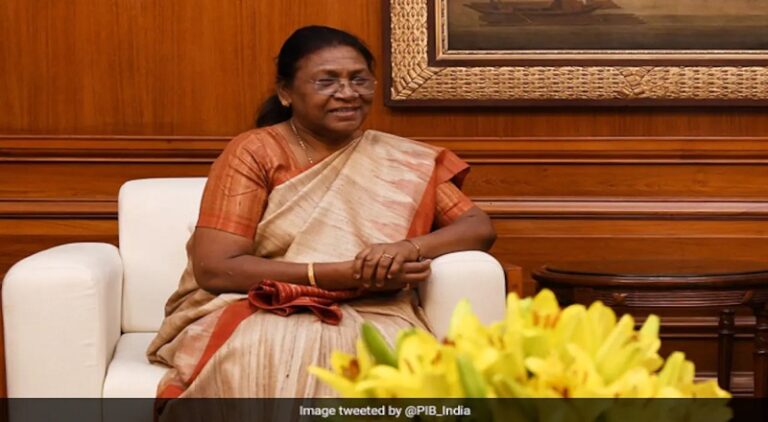 Former Jharkhand Governor Droupadi Murmu elected as 15th president of India on Thursday. She is first tribal leader and second woman to be elected as president of the country. (Image courtesy: PIB Tweet)
